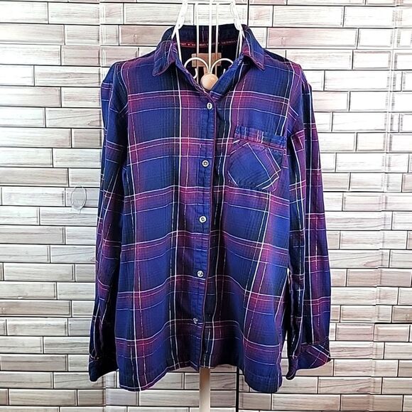 Victoria's Secret flannel button down sleepwear Size SP - Picture 1 of 12